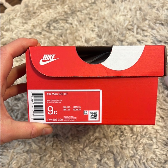 Nike Air Max 270 BT Yellow and Blue Sneakers - Picture 9 of 10